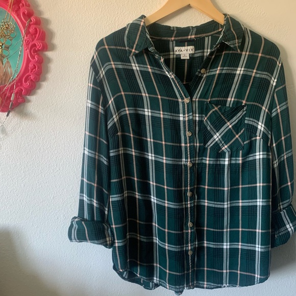 Plaid Button Up - Picture 1 of 6